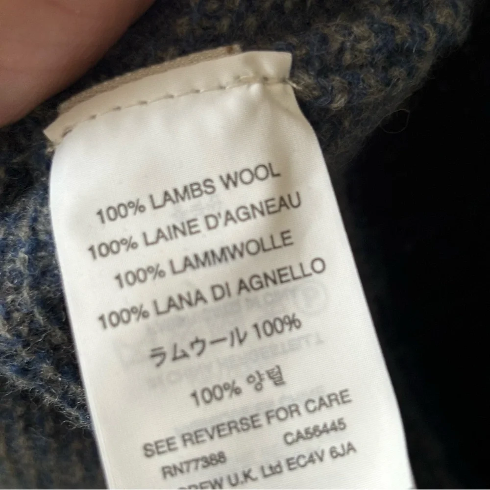 J. Crew Men’s Lambs Wool Crewneck Sweater Size Medium Blue